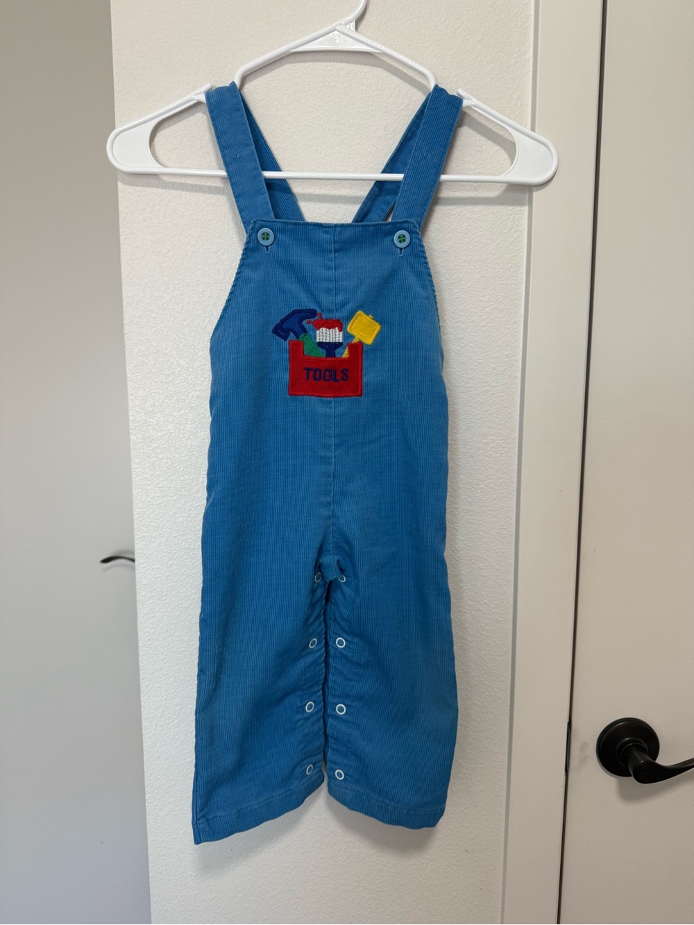 Blue Kids Tool Pocket Overalls - Unbranded